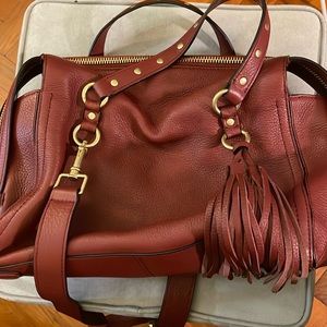 Cole Hahn Wine Red Cassidy Satchel bag